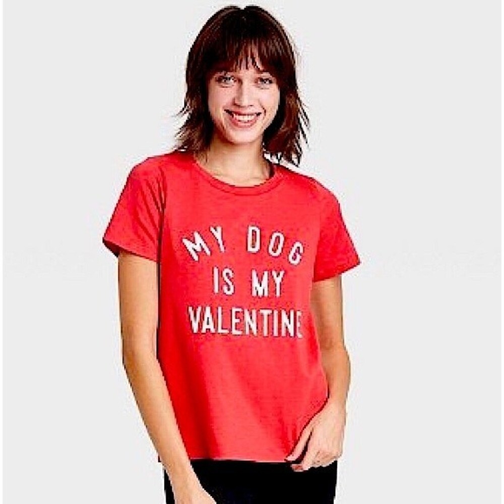 Grayson Threads My Dog is My Valentine Short Sleeve
Graphic T-Shirt - Rose Large